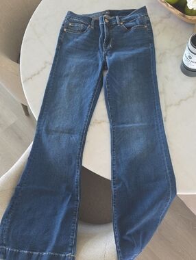 7 For All Mankind Dark Blue Flare Jeans